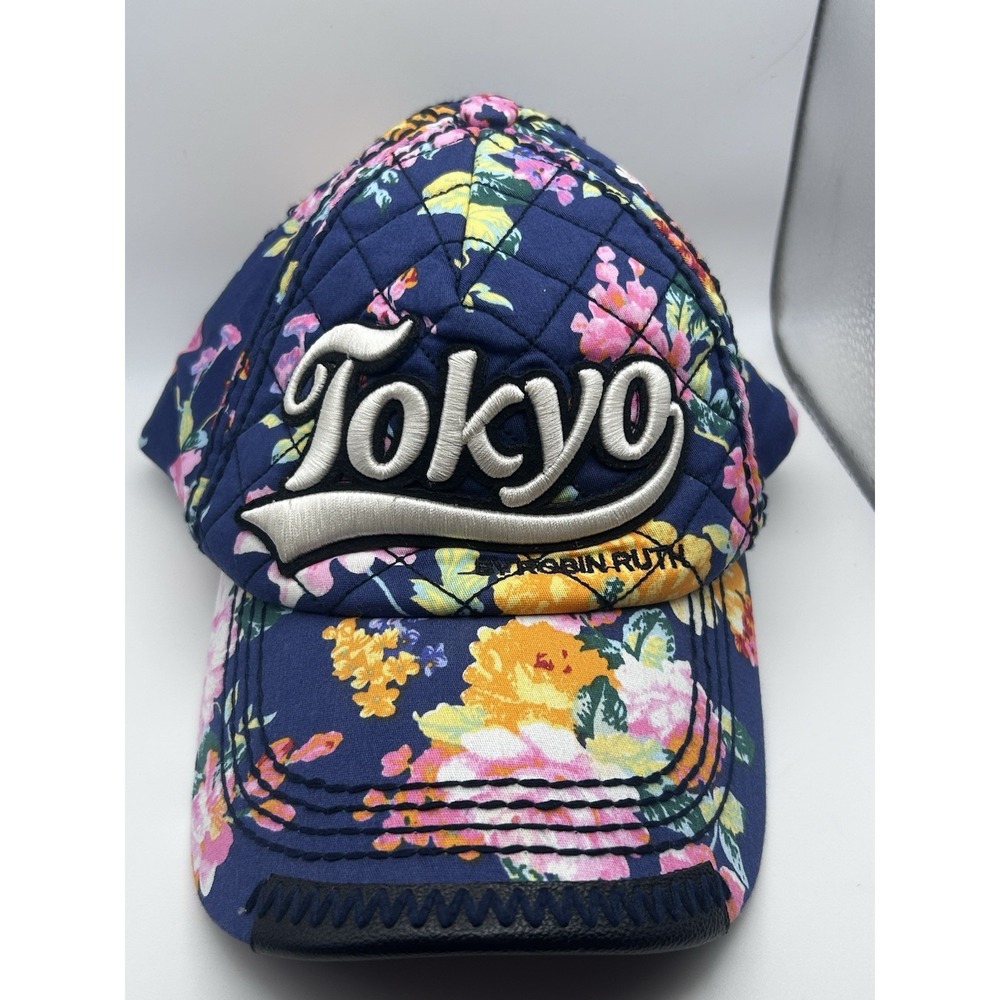 Robin Ruth Tokyo Floral Quilted Embroidered Trucker‎ Baseball Snap Back Hat